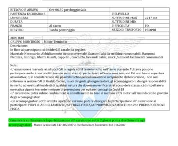 Alpinismo invernale Monte – 16/03/2025