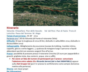 Da Valsorda a Monte Alago – Domenica 31/08/2025