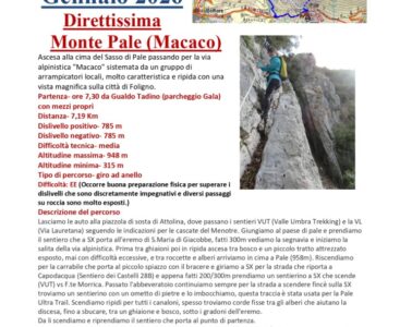 Direttissima Monte Pale (Macaco) – 25/01/2026