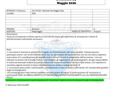 Giornata in Falesia – 24/05/2026