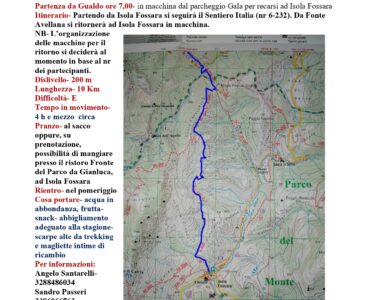 Isola Fossara – Fonte Avellana – 09/08/2026